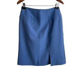 Giorgio Fiorlini Collection Women Skirt 8‎ Blue A-line Front Slit Retro Y2K